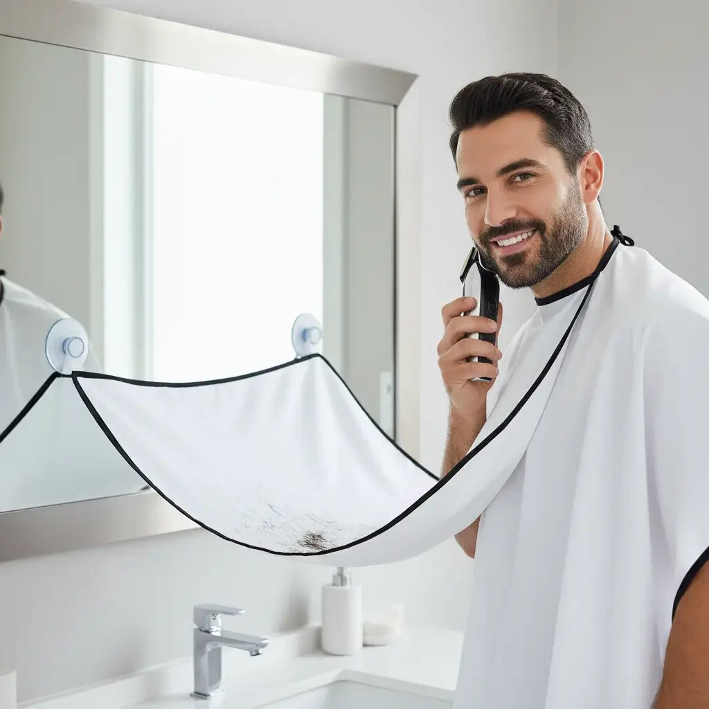 Groomio Beard Shaving Apron – No Mess Shaving Solution
