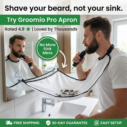 Groomio™ No-Mess Beard Shaving Apron