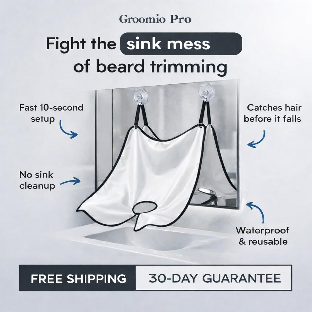 Groomio™ No-Mess Beard Shaving Apron